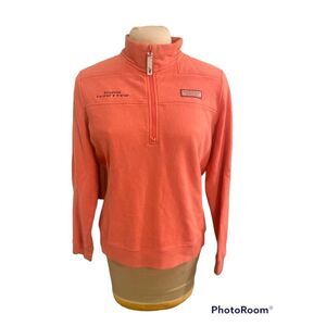 Vineyard Vines Women’s Shep Shirt Half Zip 100% Cotton Size L Nantucket Preppy